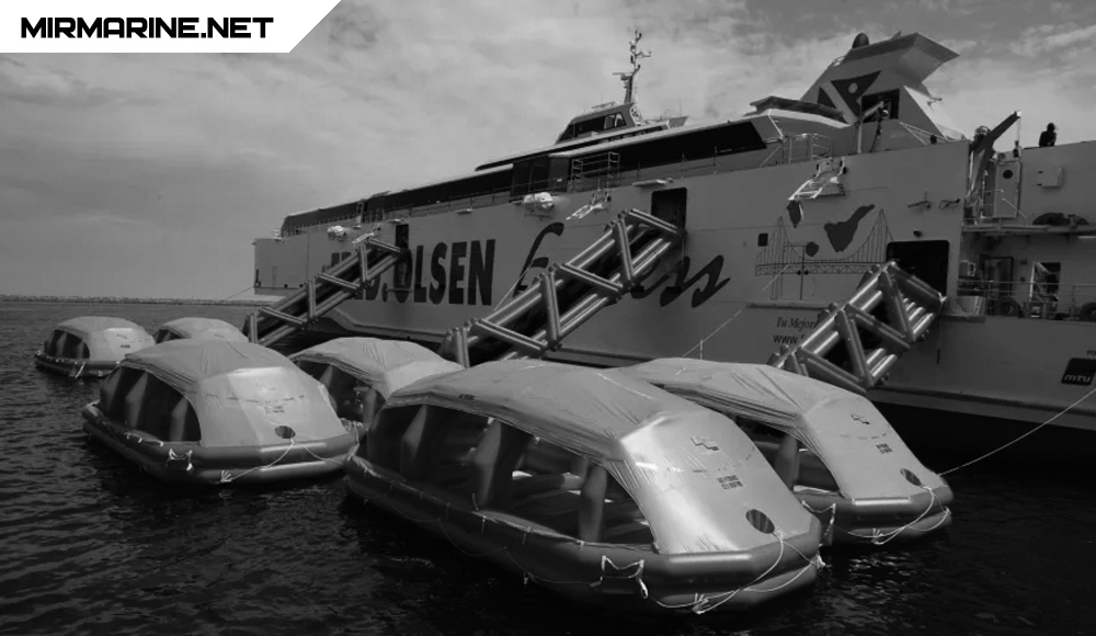 Управление коллективными спасательными средствами после оставления судна