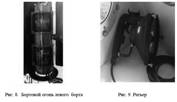 Бортовой огонь левого борта, Ратьер