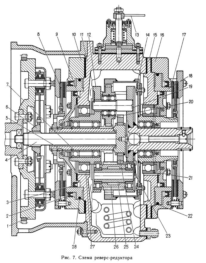Схема реверс-редуктора