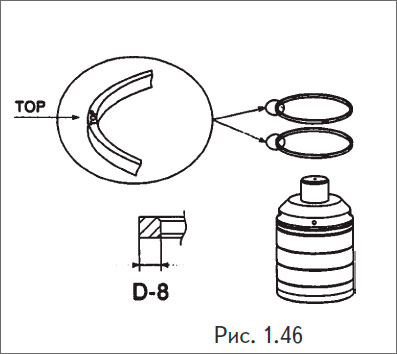 С масляного поршня снять кольца и осмотреть на предмет наличия дефектов и износа, если обнаружиться — заменить.
