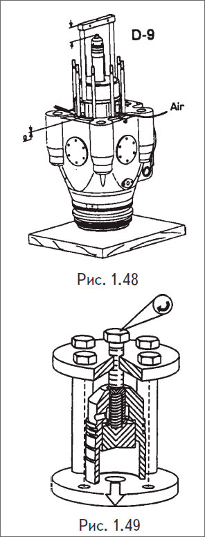 Установить масляный поршень в спец. приспособление.