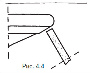 Установить притирочную
втулку как можно ближе к притираемой поверхности клапана.