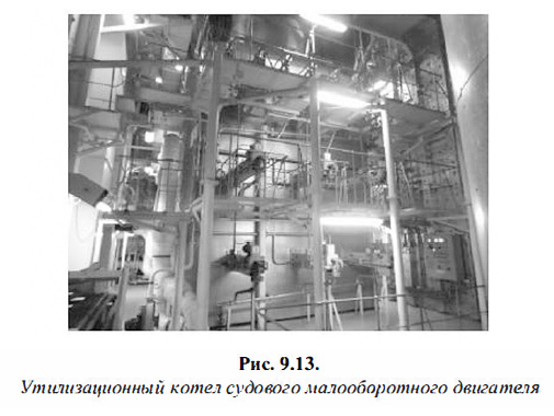 Утилизационный котел судового малооборотного двигателя