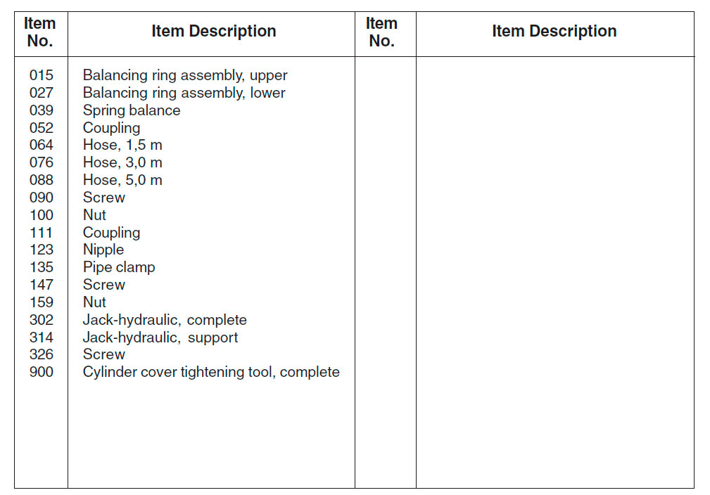 Cylinder Cover - Tools