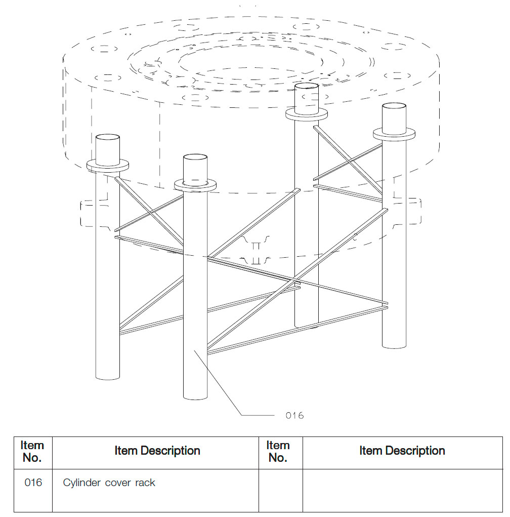 Cylinder Cover - Support Tool
