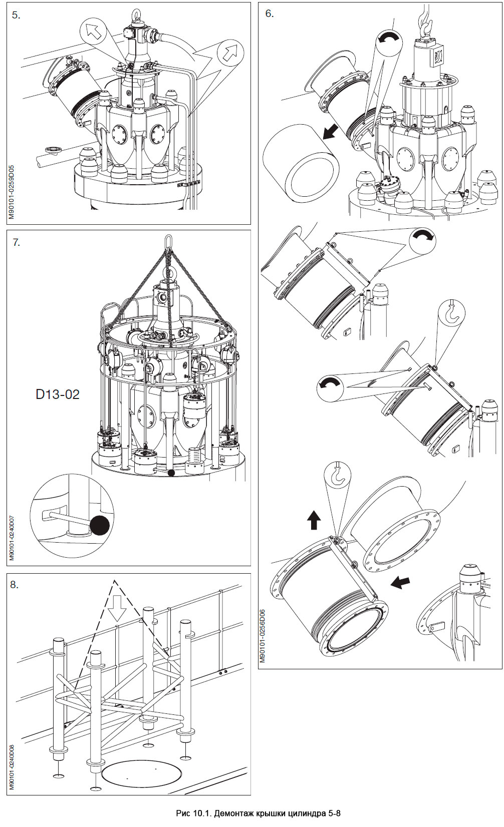 Демонтаж крышки цилиндра - Cylinder Cover