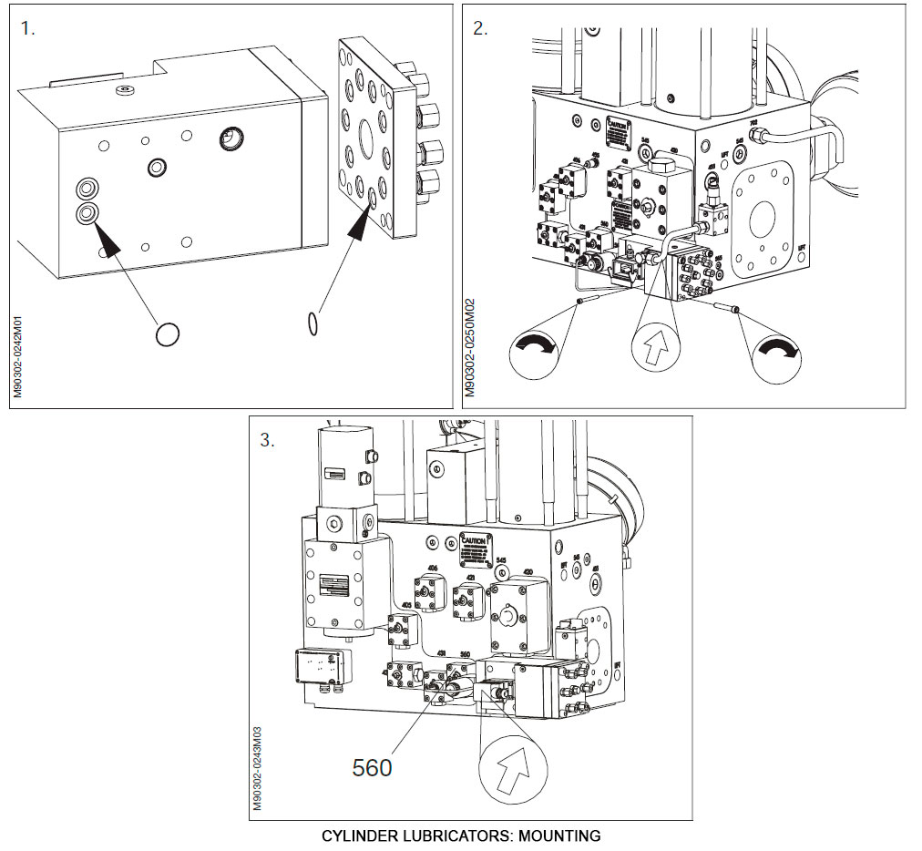 Cylinder Lubricators: Mounting
