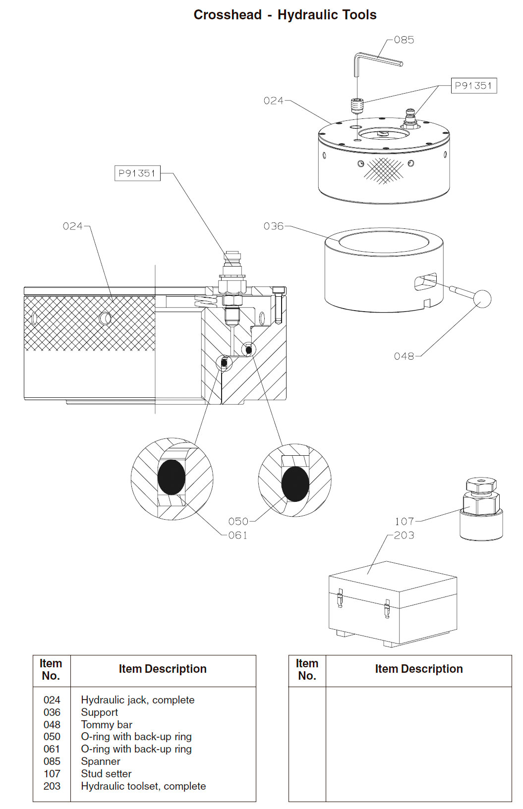 Crosshead - Hydraulic Tools