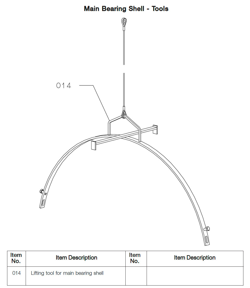 Main Bearing Shell - Tools