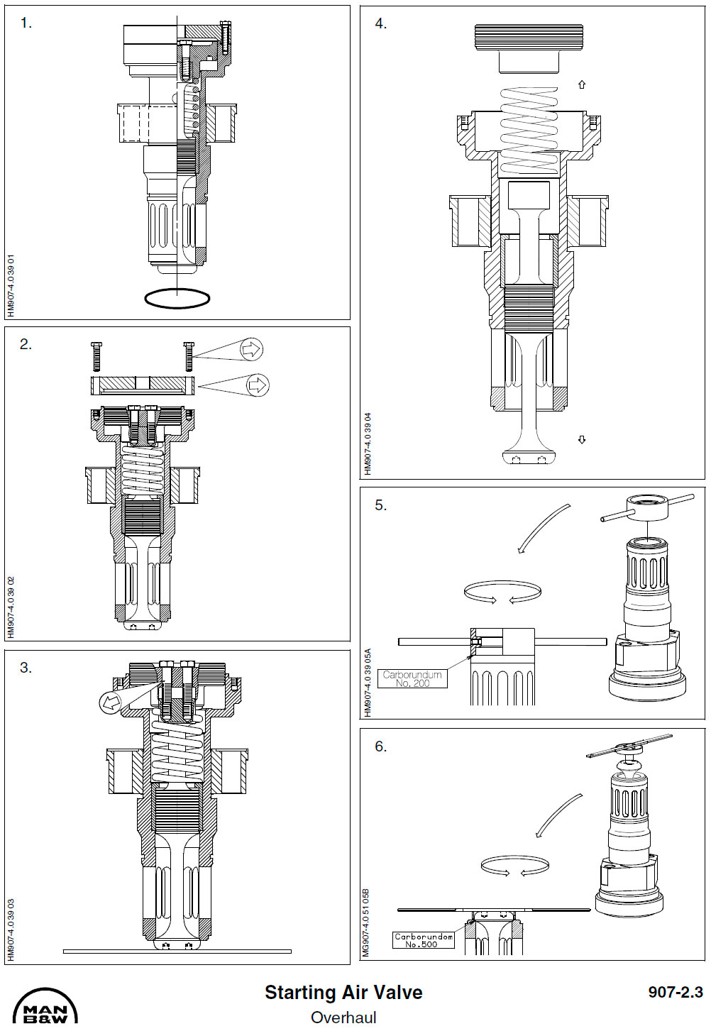 Starting Air Valve - Overhaul