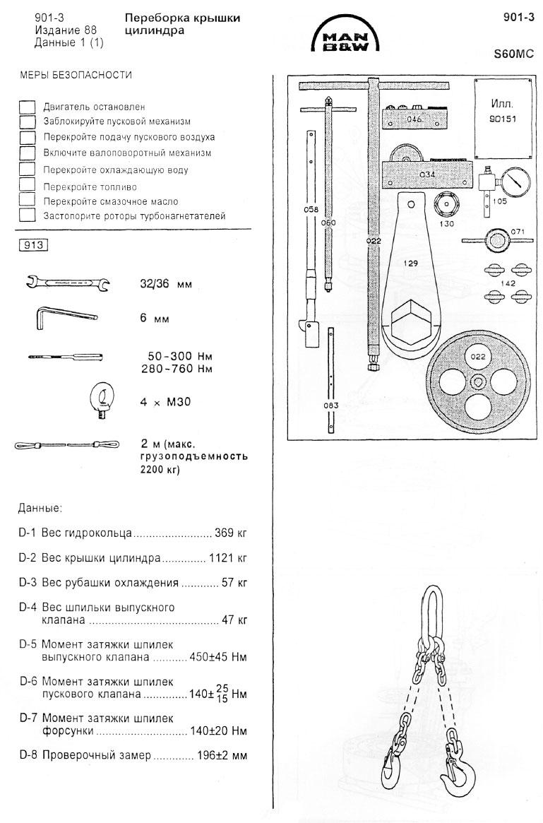 Переборка крышки цилиндра