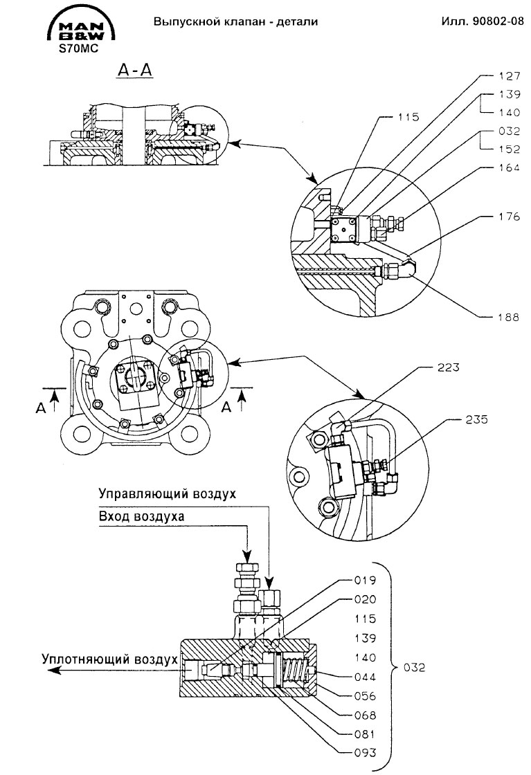 Выпускной клапан - детали