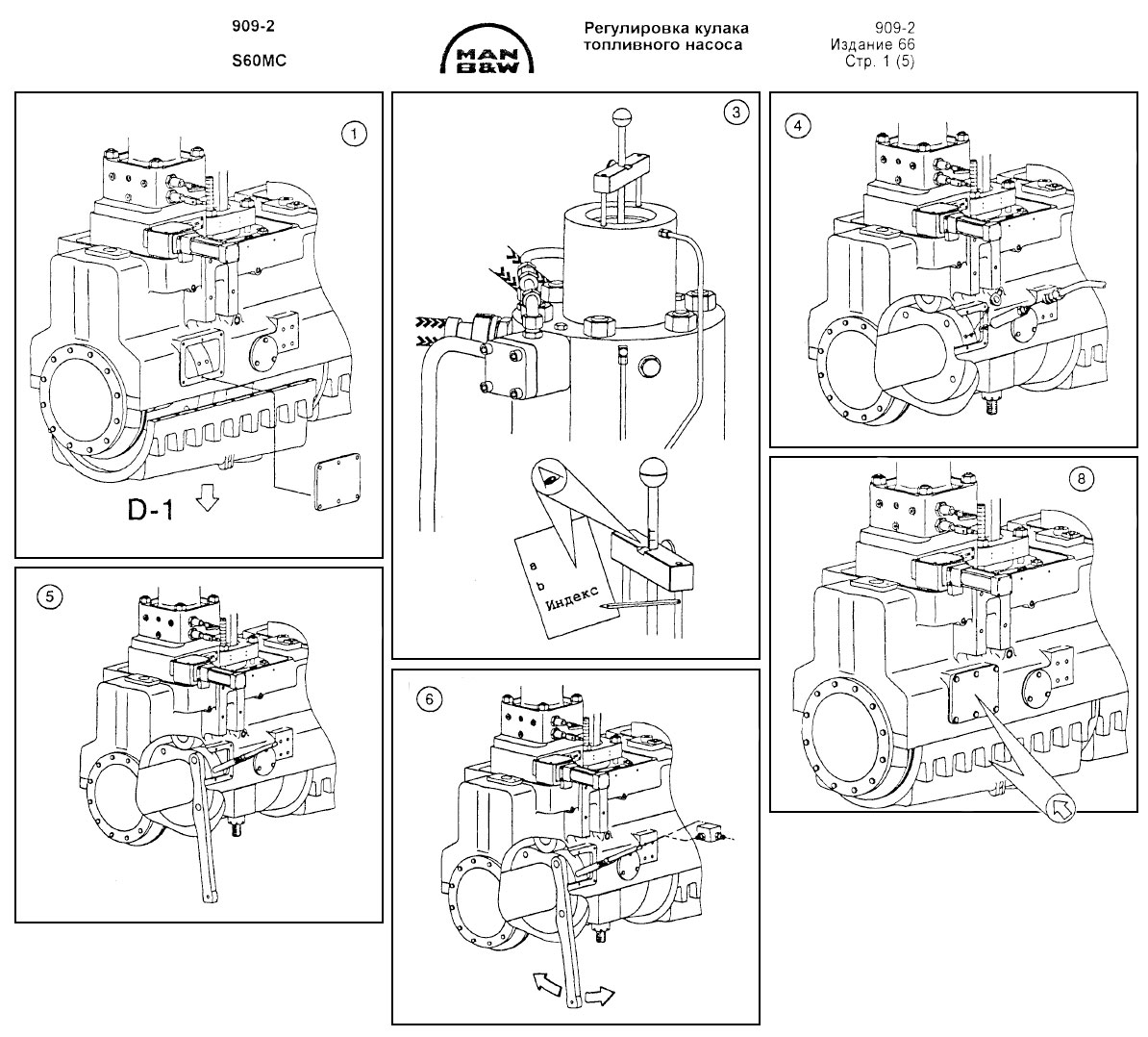 Регулировка кулака топливного насоса 