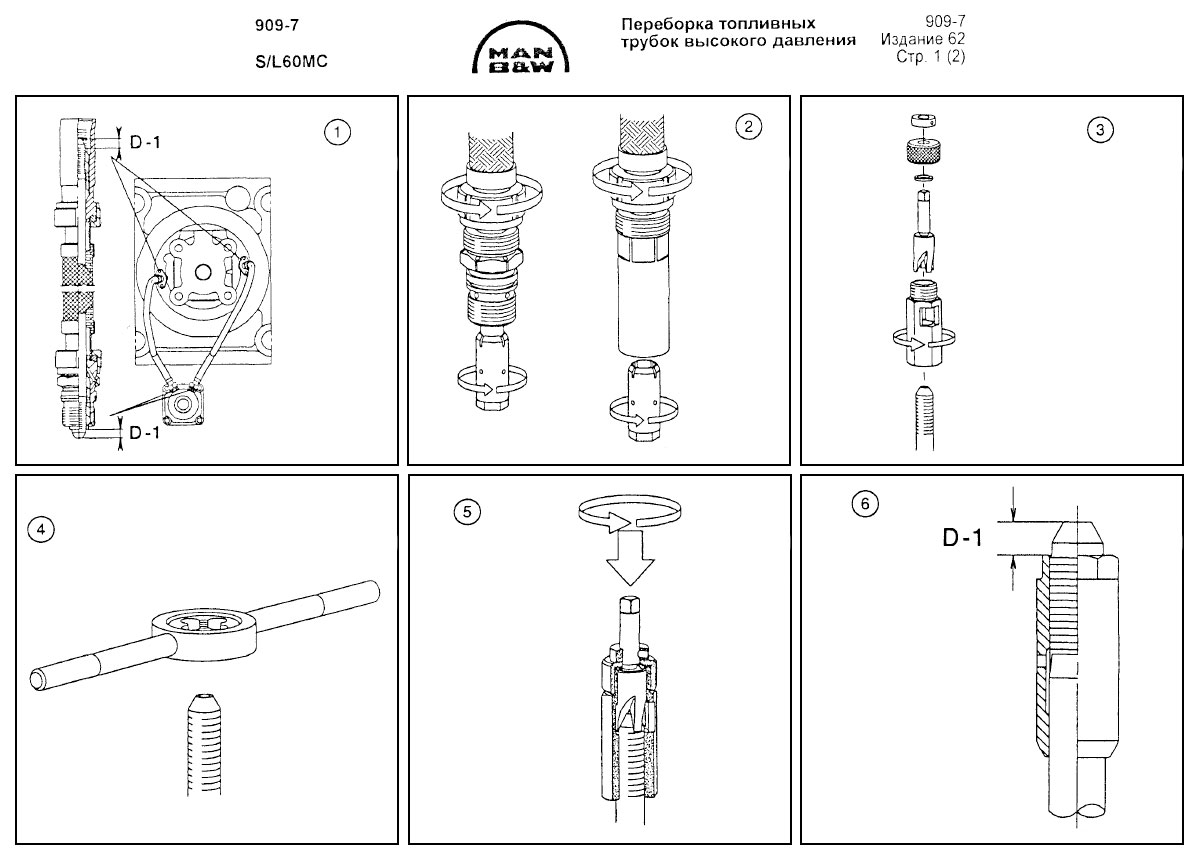 Переборка топливных трубок высокого давления