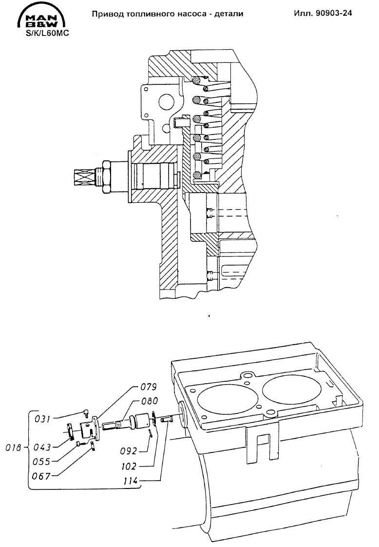 Привод топливного насоса - детали