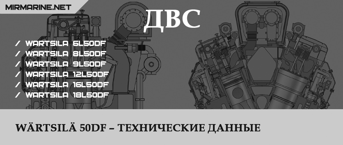 Wärtsilä 50DF – Технические данные 