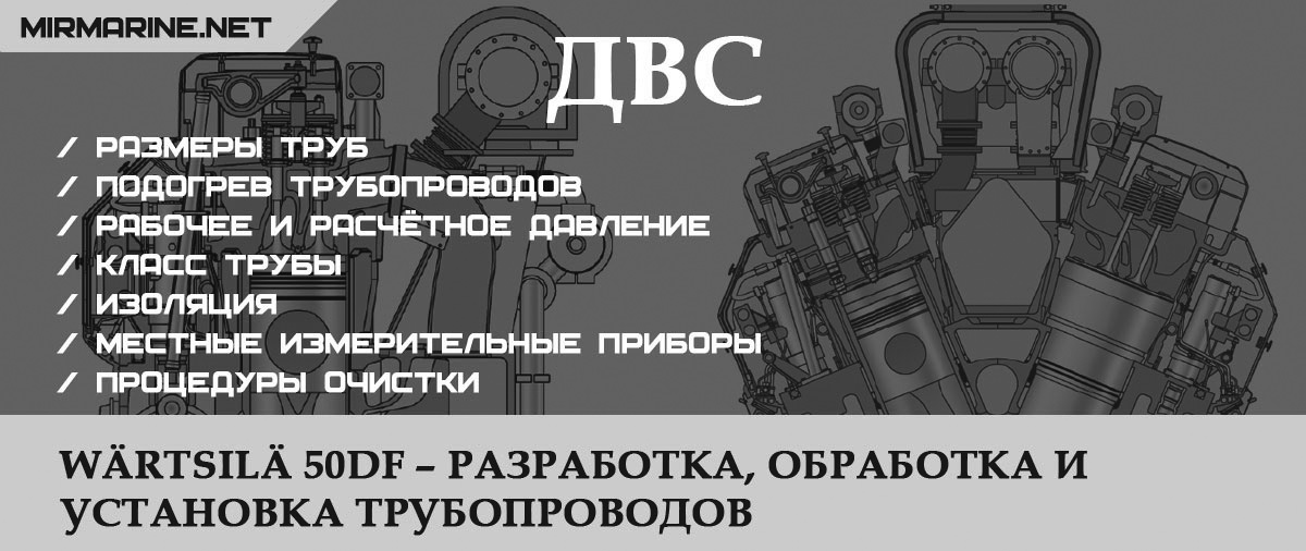 Wärtsilä 50DF – Разработка, обработка и установка трубопроводов