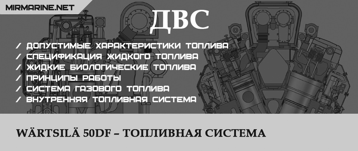 Wärtsilä 50DF – Топливная система 