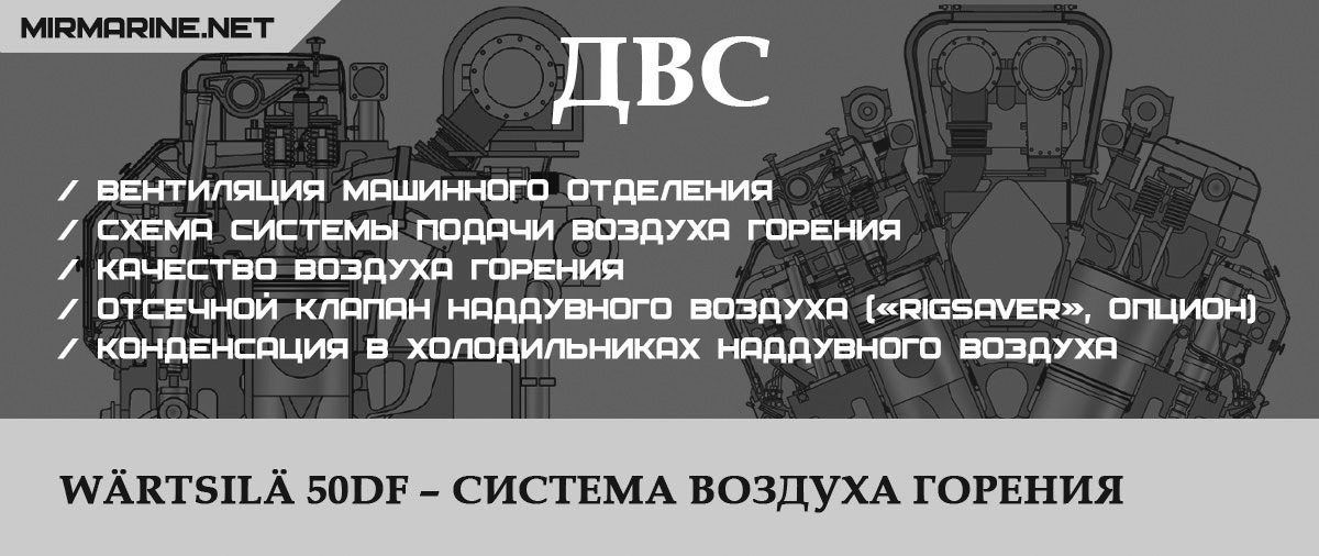 Wärtsilä 50DF – Система воздуха горения