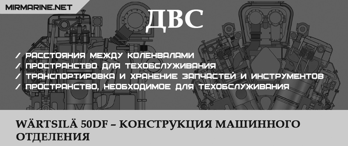 Wärtsilä 50DF – Конструкция машинного отделения
