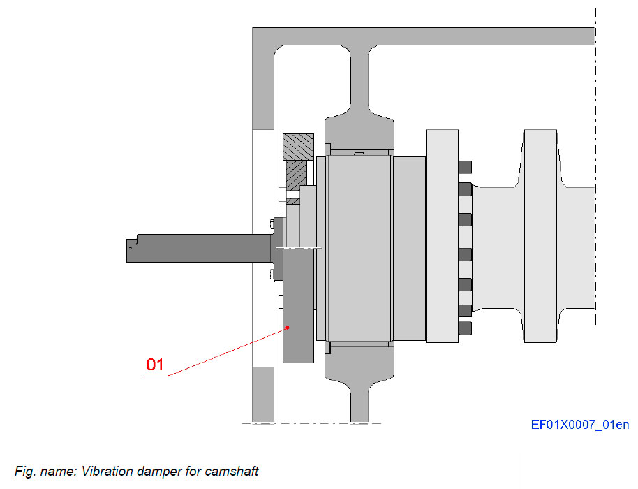 Vibration damper for camshaft