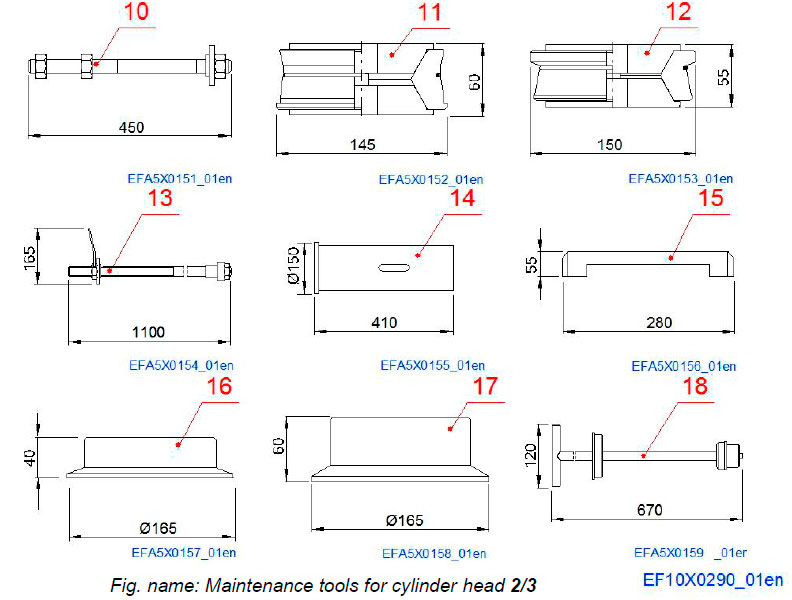 Maintenance tools for cylinder head 2/3