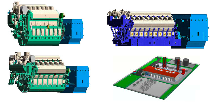 W50DF power plant installation targets