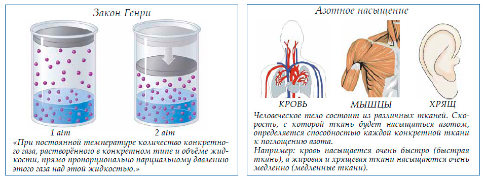 Закон Генри - Азотное насыщение