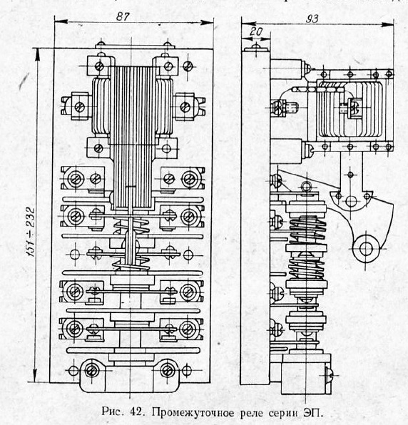 Промежуточное реле серии ЭП