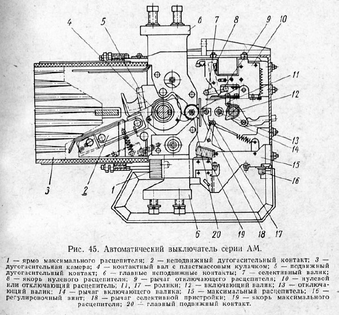 Автоматический выключатель серии АМ