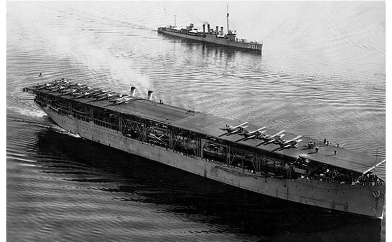 CV-1 Лэнгли, первый американский авианосец