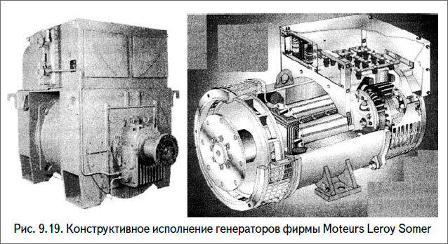 Конструктивное исполнение генераторов фирмы Moteurs Leroy Somer