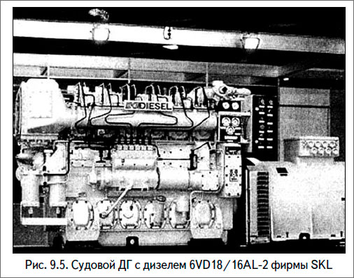 Судовой ДГ с дизелем 6VD18/16AL#2 фирмы SKL