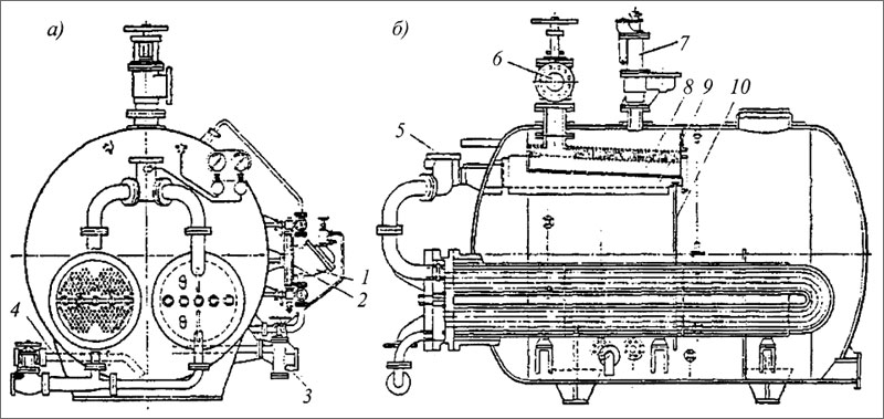 Горизонтальный парогенератор низкого давления