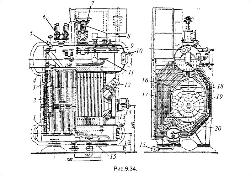 Вспомогательный водотрубный котел типа «Вагнер»