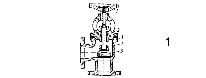 Стопорный угловой запорный клапан