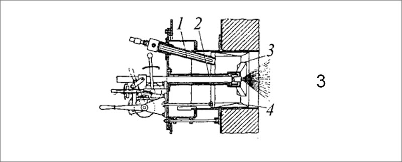 Топочное устройство водотрубного котла с паромеханической форсункой