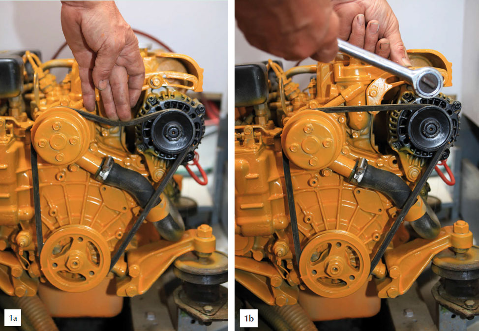 Checking or replacing drive belts