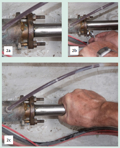 Adjusting a stern gland