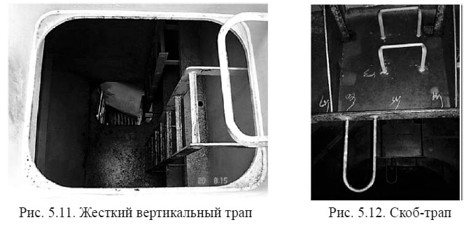 Жесткий вертикальный трап и Скоб-трап