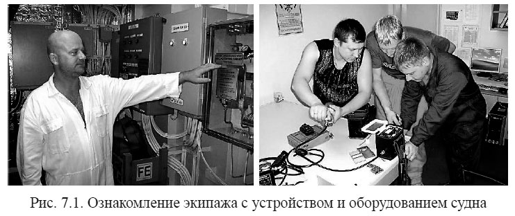 Ознакомление экипажа с устройством и оборудованием судна