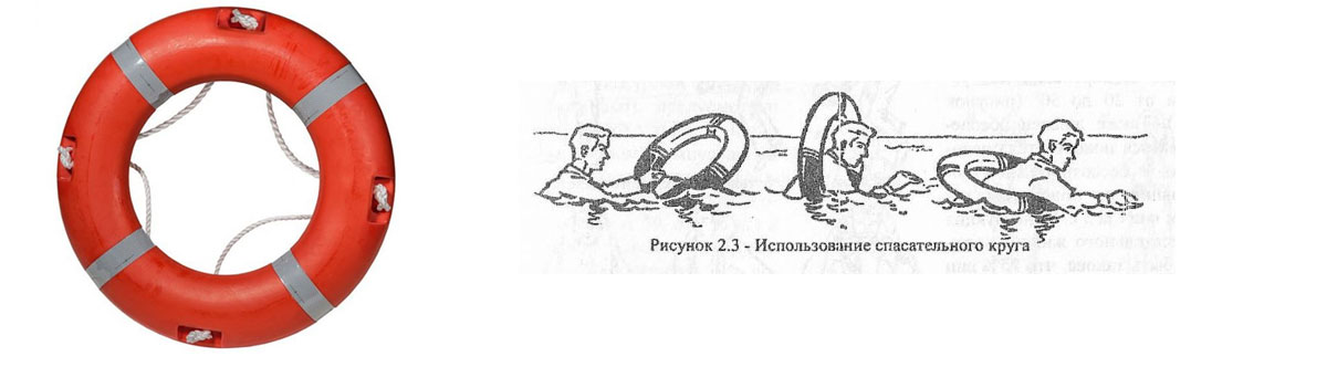Использование спасательного круга 